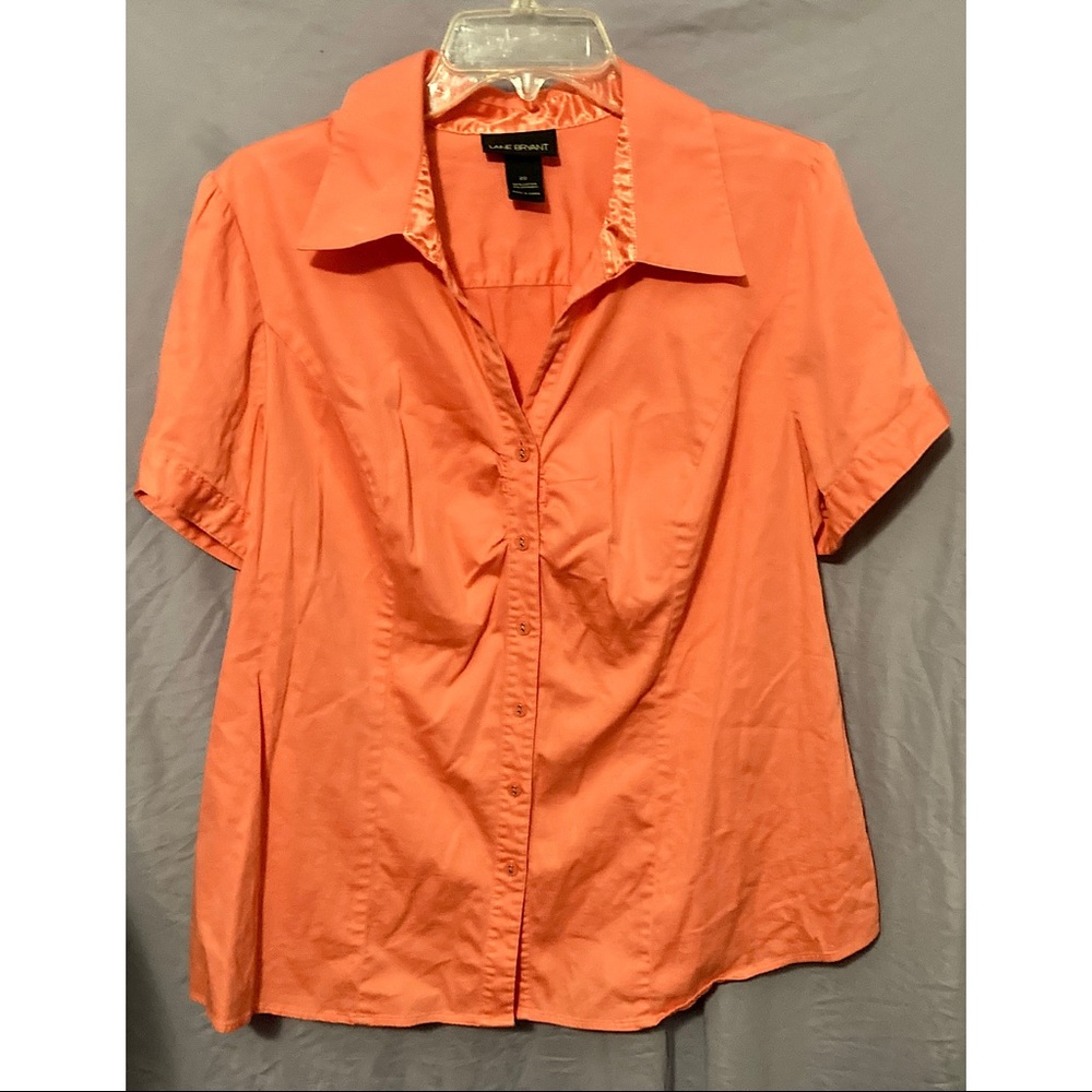 Size 20 Lane Bryant Blouse Top Melon Pretty